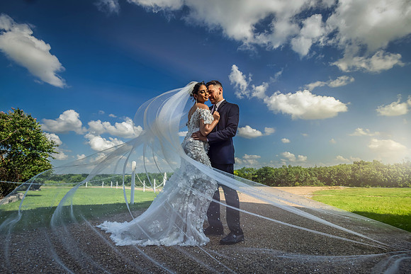 Rafael Serrano Bride & Groom with veil