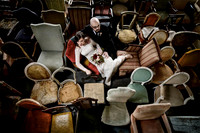 B & G in chairs photo
