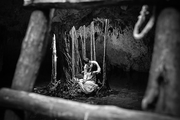 Artistic -B &G on Swing in forest