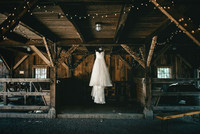 Artistic Dress hang in barn