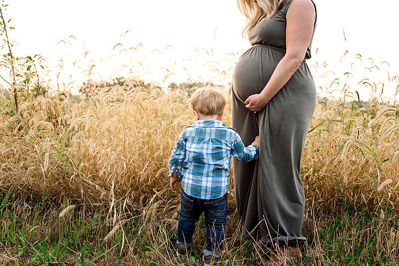 Maternity with little boy