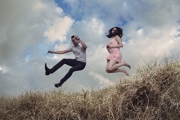 Indian Bride and Groom on engagement shoot 3