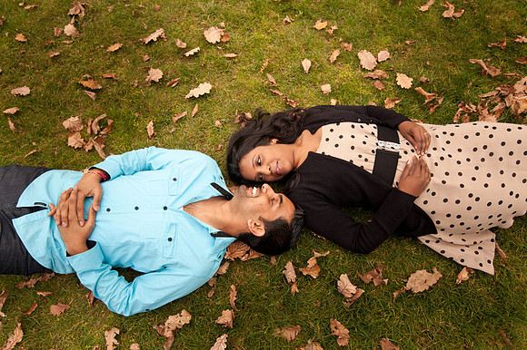 Indian Bride and Groom on Engagement shoot 2